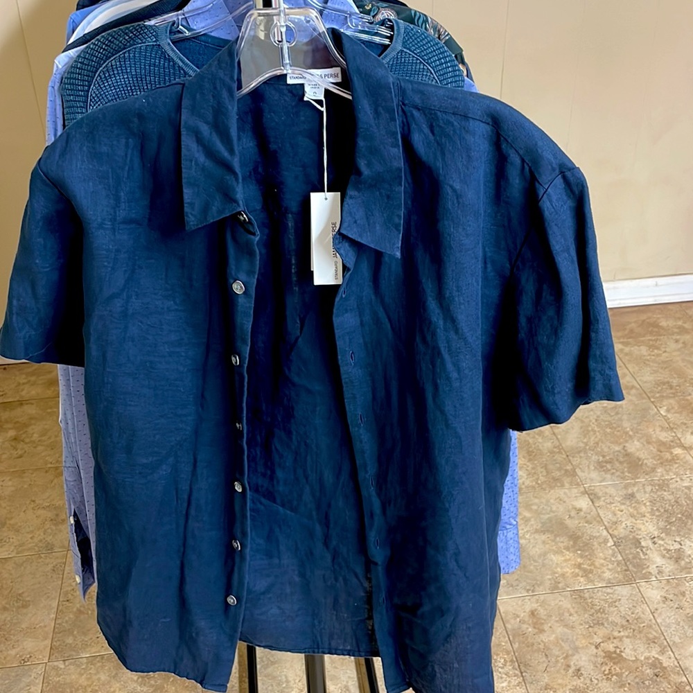 James Perse - shirt sleeve button down shirt